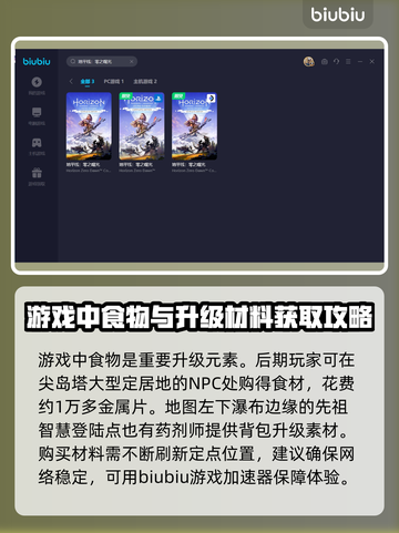 地平线西之绝境🔥升级材料购买全攻略🎉截图3