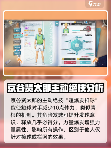 排球少年手游🔥京谷贤太郎技能超详细解析来了！值得培养吗？截图3