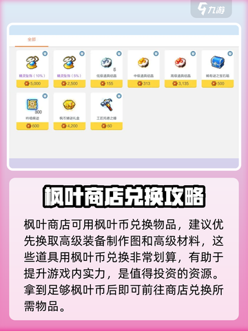 冒险岛枫之传说商店兑换攻略介绍截图3