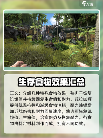 方舟生存进化手游食谱分享介绍截图5
