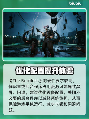 《TheBornless》黑屏闪退？无生者延迟丢包解决办法🔥🎮截图3