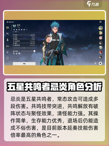 鸣潮强度榜单分享介绍截图2