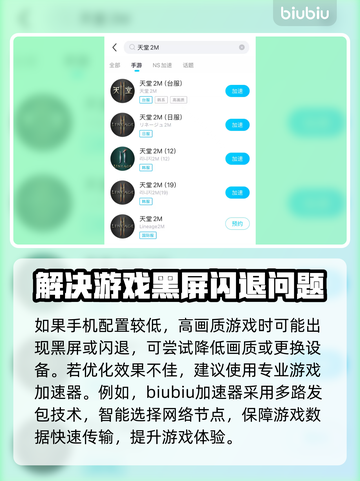 天堂2M黑屏闪退？❌一招教你轻松解决！🔥截图3