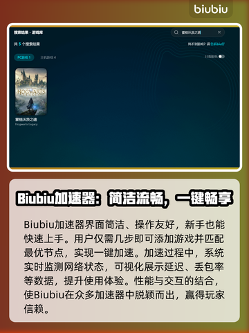 🔥霍格沃兹之遗卡顿掉帧？速用加速器拯救游戏体验！🎮截图3