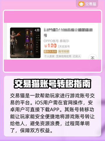暗黑不朽账号转移平台推荐🔥买号后必看！截图2