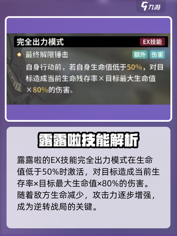 苍雾世界🔥露露啦角色超详细解析来啦！截图5