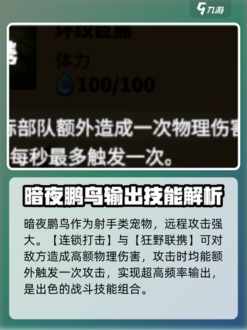 万龙觉醒暗夜鹏鸟怎么样介绍截图2