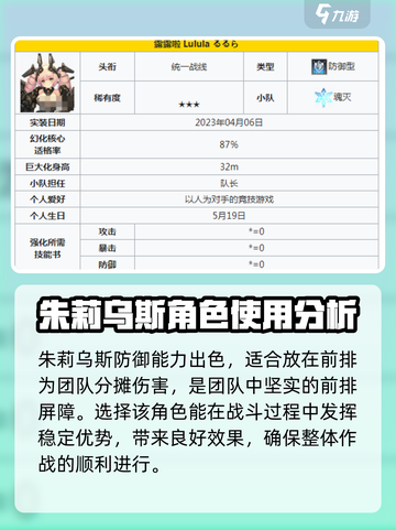 苍雾世界防卫🔥必玩角色推荐指南！截图2