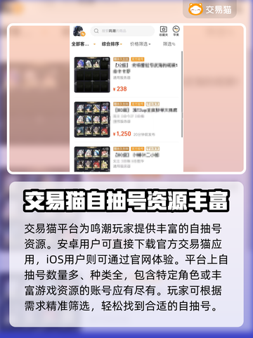 鸣潮⚡自抽号购买平台推荐，必看！🎉截图2