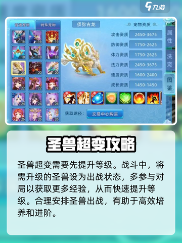 仙语奇缘圣兽怎么超变介绍截图2