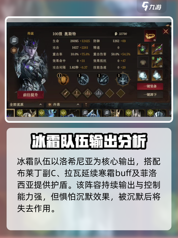 龙息神寂冰队阵容怎么选择介绍截图2