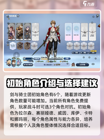 剑与骑士团角色就6个吗介绍截图2