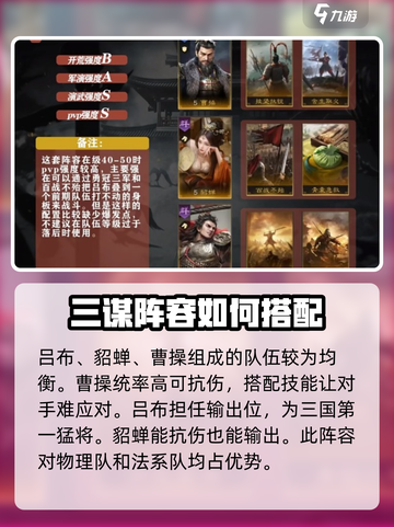 三国谋定天下🔥最强阵容搭配攻略来了！🎉截图3