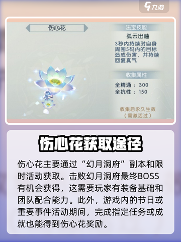 诛仙2手游：快速获取伤心花攻略🔥花开富贵！截图3