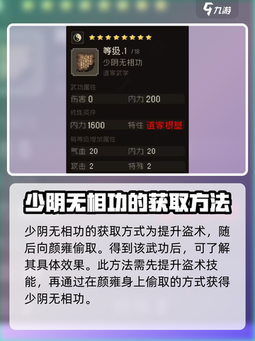 大江湖之苍龙与白鸟🔥少阴无相功获取秘籍💡截图4