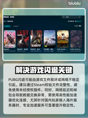 PUBG闪退？用这加速器🔥稳如泰山！🎮截图3