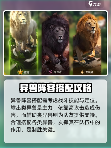 《野兽领主新世界》🔥异兽搭配秘籍💥游戏党必看！截图2