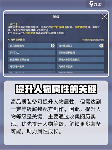 荒野起源人物属性怎么提升介绍截图3