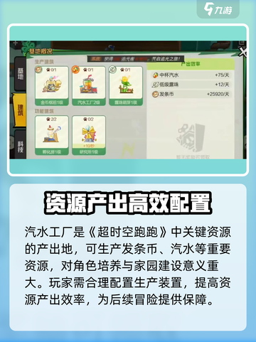 超时空跑跑汽水工厂有什么用介绍截图2