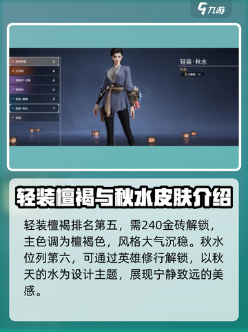 永劫无间手游🔥魏轻皮肤手感排行大全✨截图4
