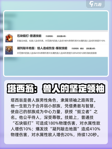 剑与骑士团塔西翁角色介绍介绍截图2
