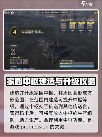 荒野起源🔥家园中枢升级玩法大揭秘！💡截图2