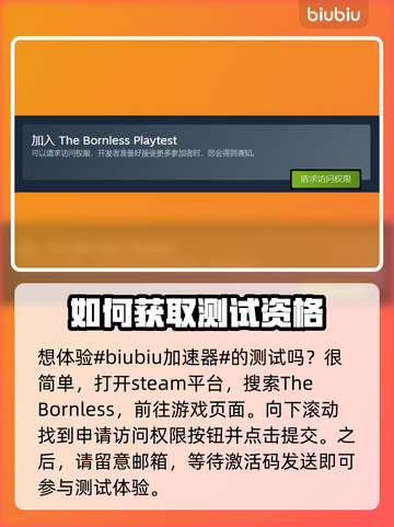 《TheBornless》测试资格获取全攻略🔥无生者必看！🎮截图2