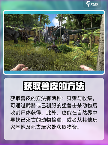 方舟生存进化手游兽皮怎么快速获得介绍截图2