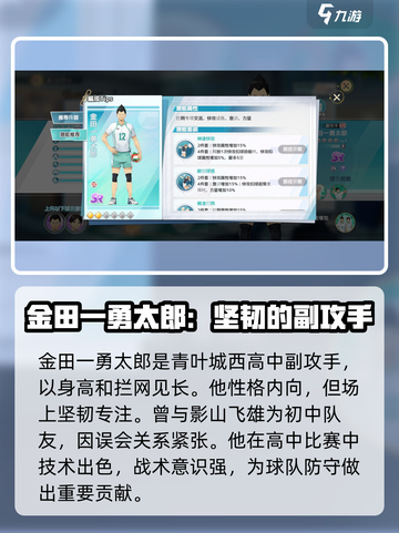 排球少年手游🔥金田一勇太郎技能超详解⚡截图2