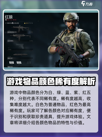 三角洲行动物品颜色怎么分类介绍截图2