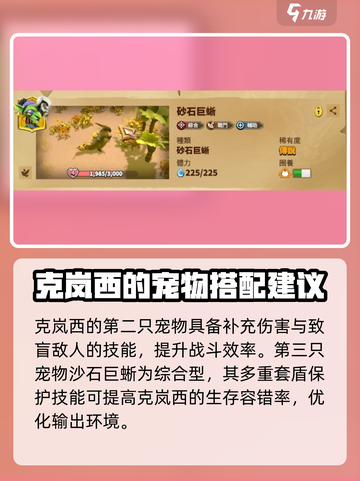 万龙觉醒克岚西宠物怎么选介绍截图5