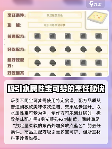宝可梦大集结🔥必胜热门食谱配方全揭秘！截图2