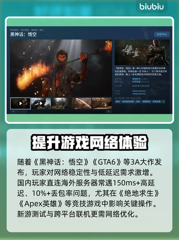 超低延迟！免费PC游戏加速器推荐🎉玩转全球游戏⚡截图2