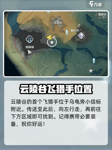 鸣潮🔥云陵谷飞猎手位置及抓捕攻略！新手必看✅截图2