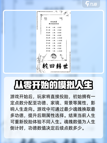 投胎模拟器🔥新手必看！快速上手指南🎉截图2