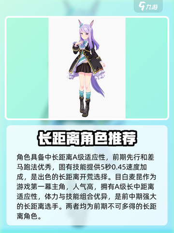 闪耀优俊少女长距离角色有哪些介绍截图3