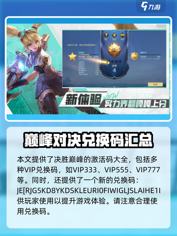 决胜巅峰激活码一览介绍截图2