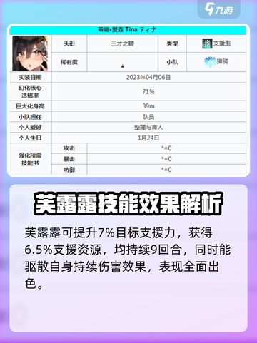 苍雾世界支援角色有哪些介绍截图3
