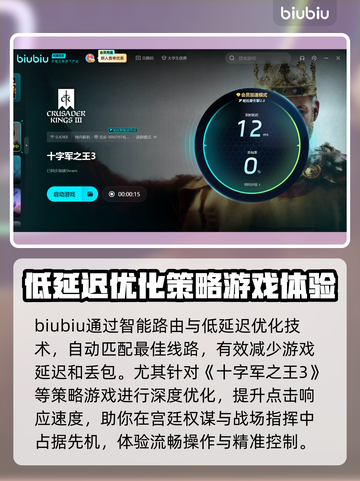 超低延迟！十字军之王3🎉加速器这样选截图5