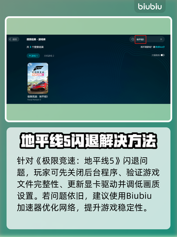 🎮地平线5闪退？速用加速器解决！💥截图3