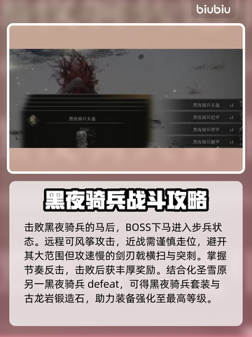 艾尔登法环🔥黑夜骑兵剑刃戟打法技巧分享！⚔截图5