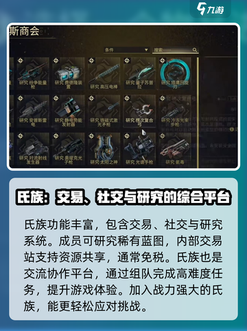 星际战甲手游氏族怎么玩介绍截图3