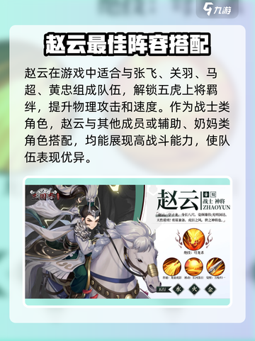 三国志异闻录赵云阵容推荐介绍截图2