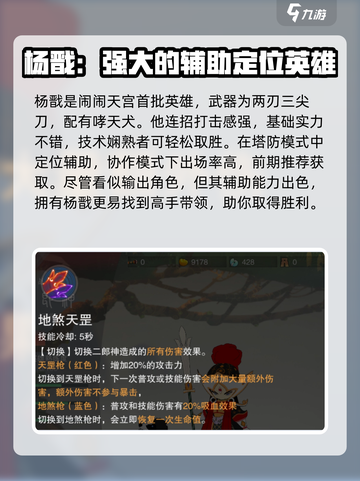 闹闹天宫杨戬🔥超强详细介绍来啦！游戏党必看👇截图2