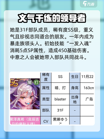 炽焰天穹🔥黑泽真希角色全面解析来啦！截图2