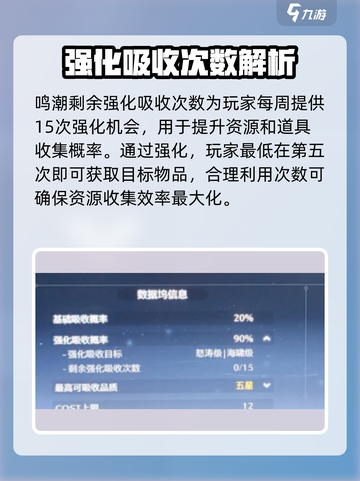 鸣潮⚡剩余强化吸收次数揭秘！还不快来了解？截图3