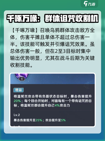 命运圣契🔥黑鸦夫人格温技能全解析！⚡截图3