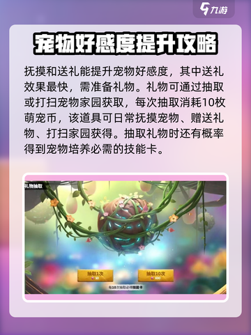 万龙觉醒🔥宠物好感度培养攻略来啦！截图3
