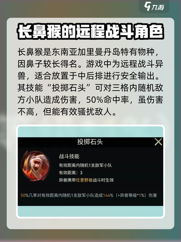野兽领主新世界长鼻猴🔥技能解析来了！猴子爱好者必看Monkey✨截图2