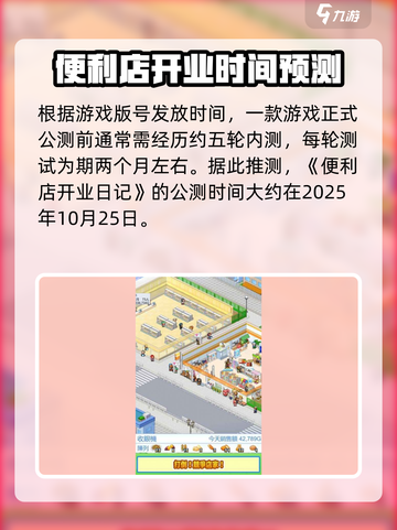 便利店开业日记公测时间分析介绍截图2